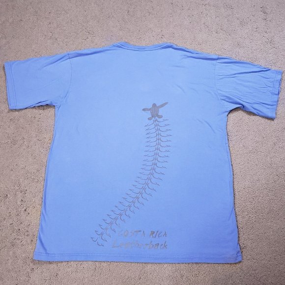 Unbranded Other - Vintage Costa Rica Shirt Men 3XL Blue Playa Tamarindo Leatherback Sea Turtle